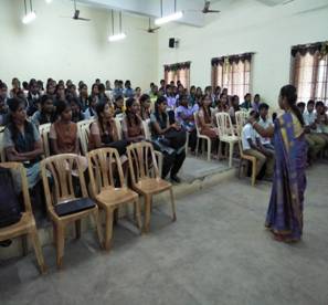 AWARENESS PROGRAM ON WIN THROUGH EXAMS conducted at Jenneys College of Catering and Technology Trichy-9 for various school students on 11.01.2018
